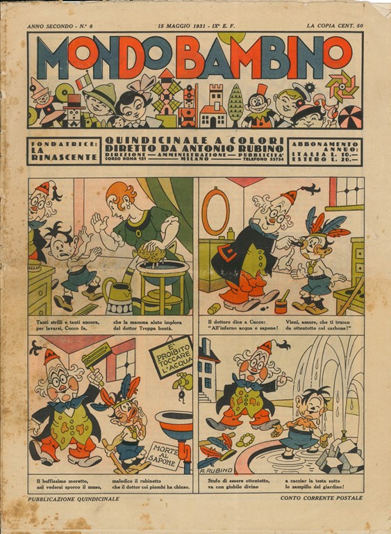 Rubino: Mondo Bambino, Anno II, N. 8, 1931
