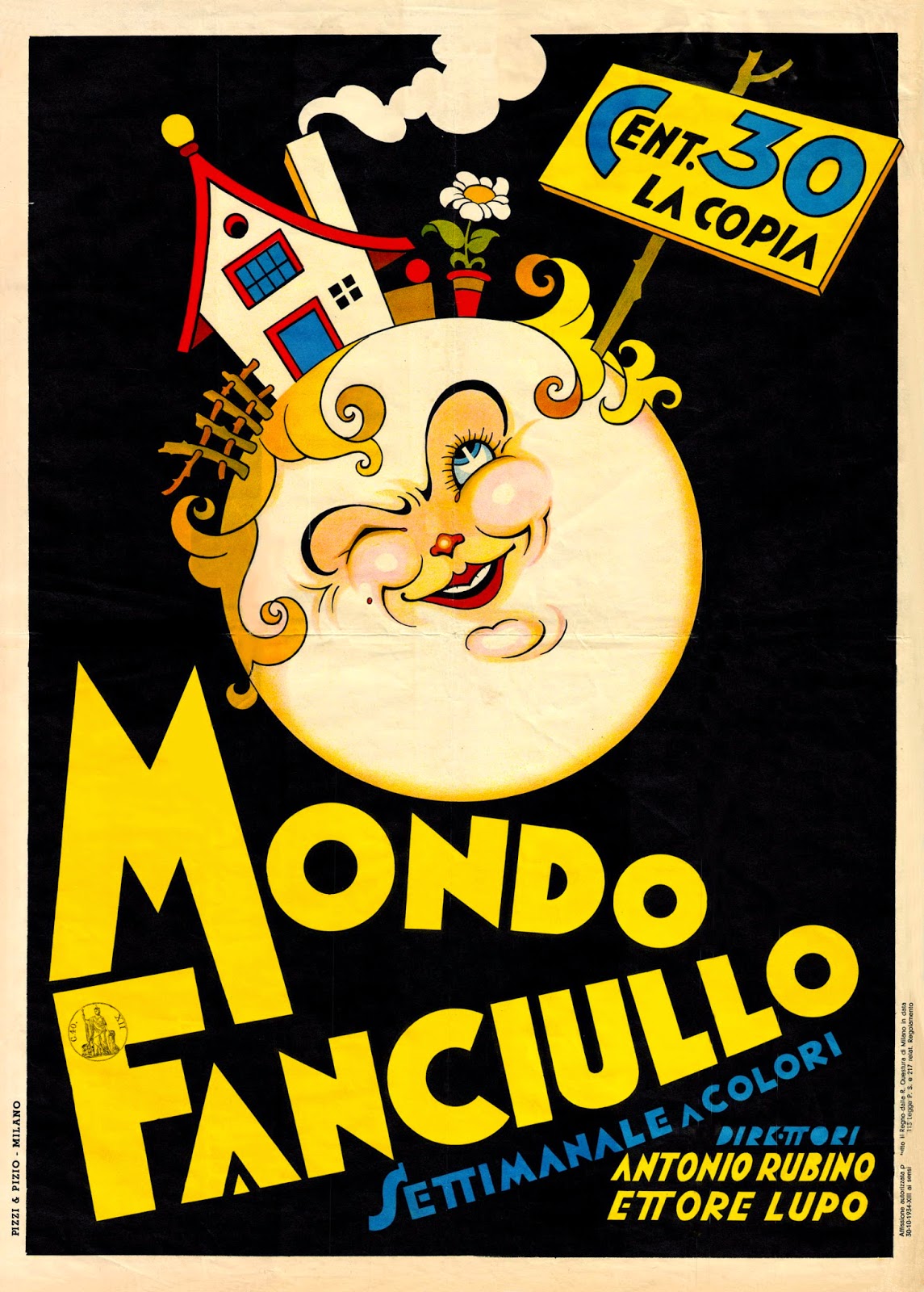 Rubino: locandina pubblicitaria di Mondo Fanciullo, 1934