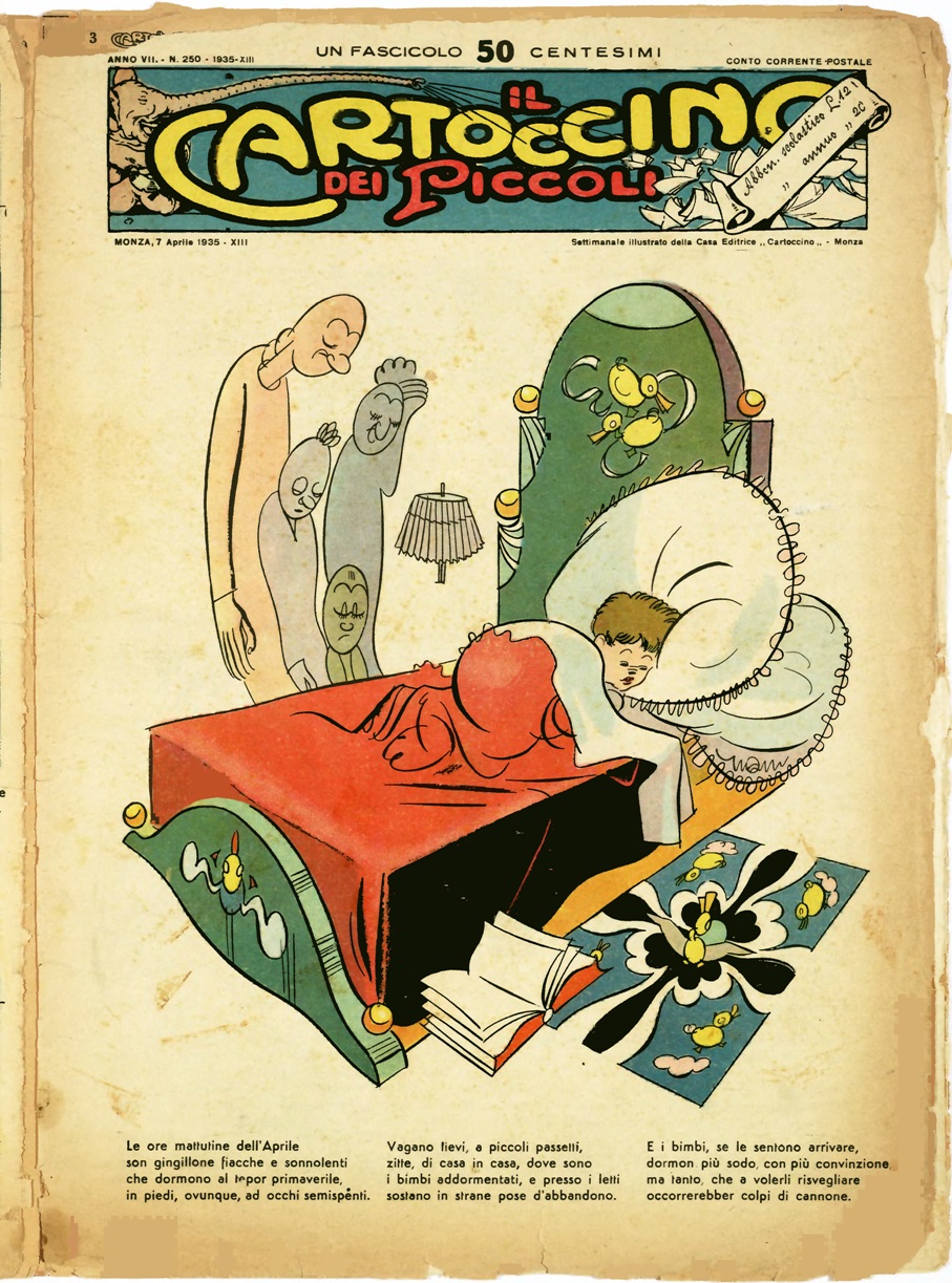 Il Cartoccino dei Piccoli, Anno VII, N. 250, 1935. La tavola non è firmata, e non pare di Rubino