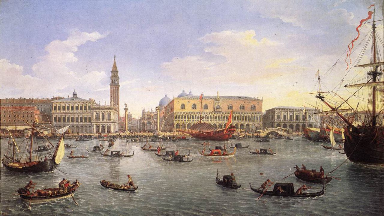 Il porto di Venezia nel 1697. Prado. quarantena