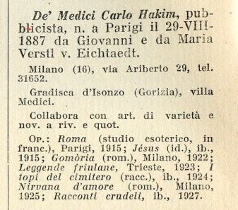 DAL GOTICO INGLESE A QUELLO ITALIANO DI CARLO H. DE' MEDICI